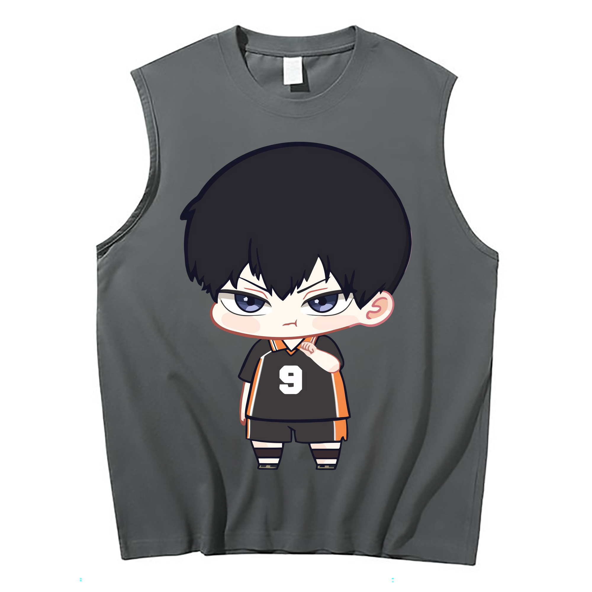 （画像用） ハイキュー!! Haikyu!! コットン100％タンクトップ（フロントプリント）
